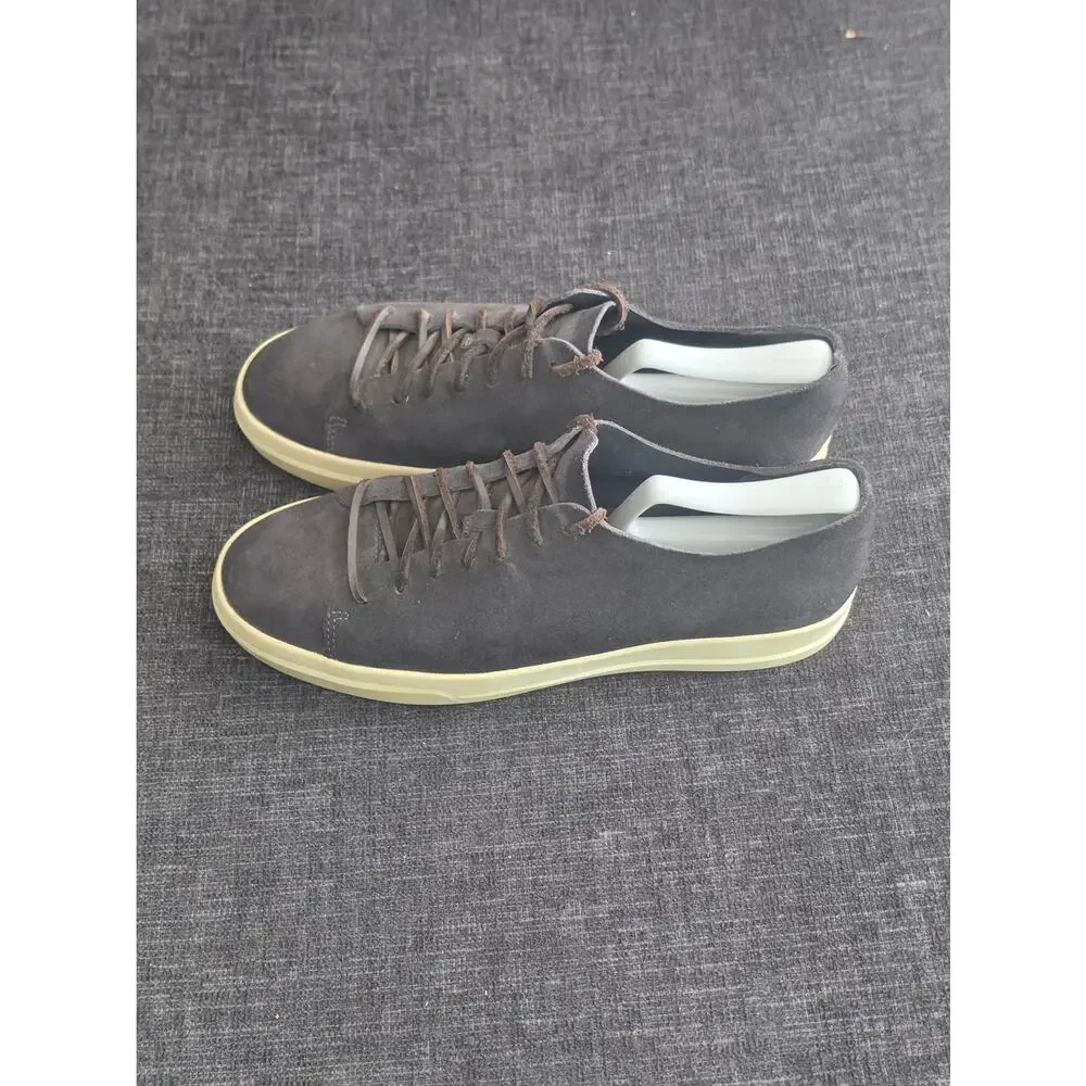 Vince Men's Copeland Suede Sneakers Charcoal Gray Charcoal Grey Low Top Size 9 M